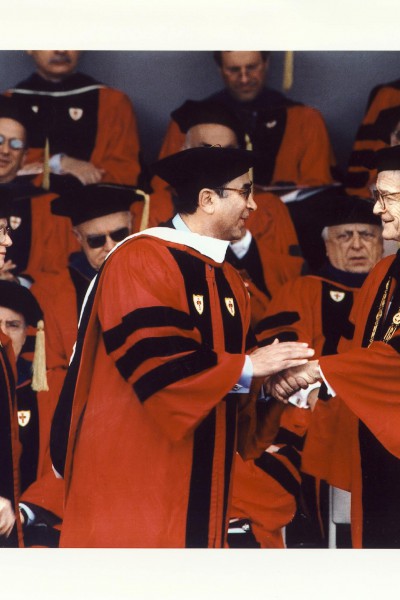 Receiving Honorary Degree Doctor of Humane Letters - Boston University, 2003.