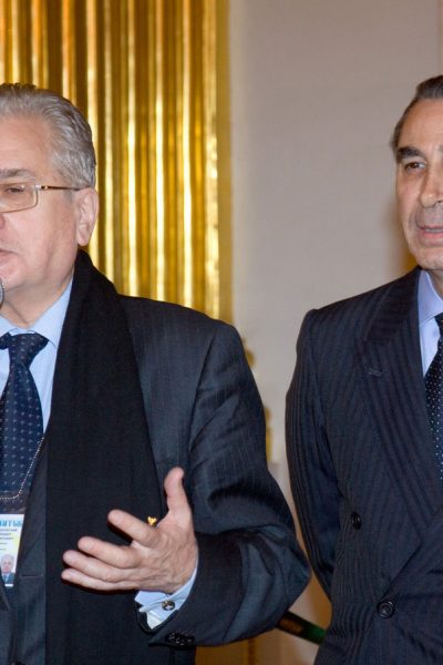 With Professor Mikhail Piotrovsky, Director The State Hermitage Museum, St Petersburg December 2009