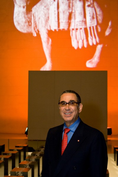 Sir David while hosting a dinner to Celebrate the opening of the Exhibition 'Hajj: Journey to the heart of Islam' at The British Museum - January 2012