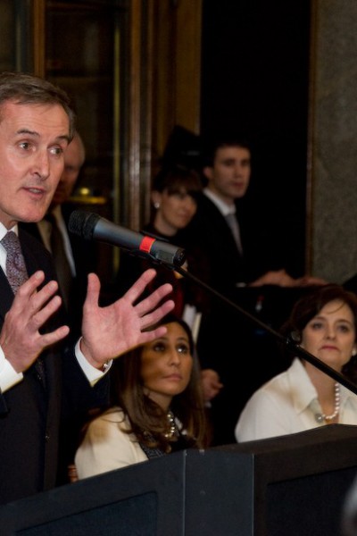 Neil MacGregor, Director of the British Museum speaking at the dinner to Celebrate the opening of the Exhibition 'Hajj: Journey to the heart of Islam' at The British Museum - January 2012