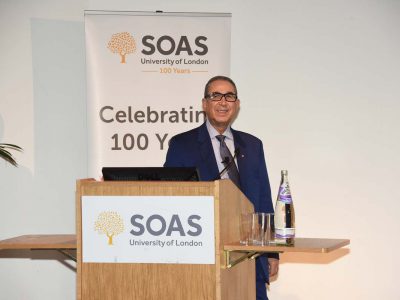 Professor Sir Nasser D. Khalili lectures at SOAS on the preservation of history through art collecting