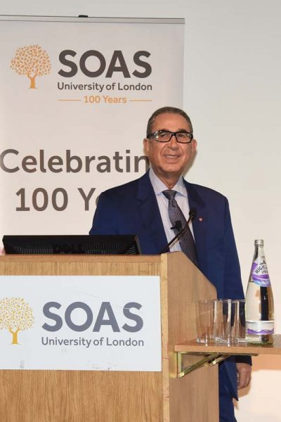 Professor Sir Nasser D. Khalili lectures at SOAS on the preservation of history through art collecting