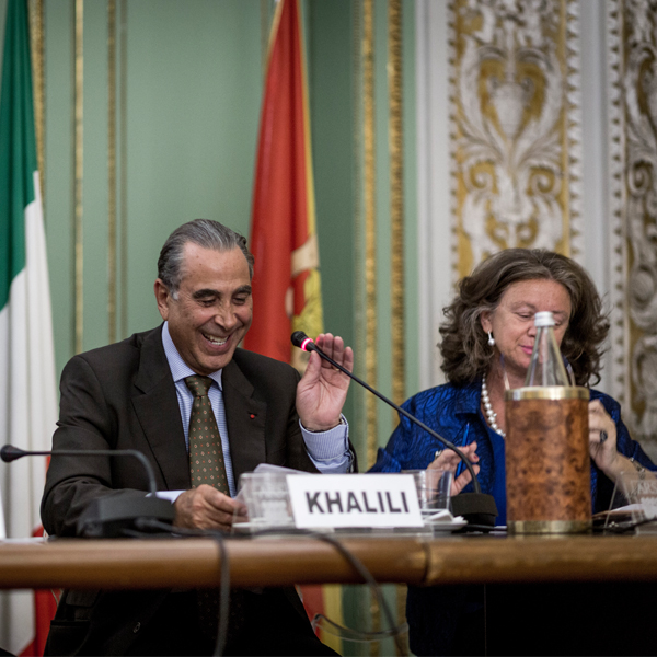 Sir David delivers keynote speech as UNESCO Goodwill Ambassador at the Arab-Mediterranean Cultural Conference in Palermo, Sicily