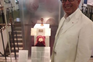 Sir David with the Ashes Trophy at Lords