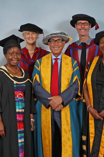 Sir David with Baroness Valerie Amos, Director of SOAS, and other distinguished members of the procession.