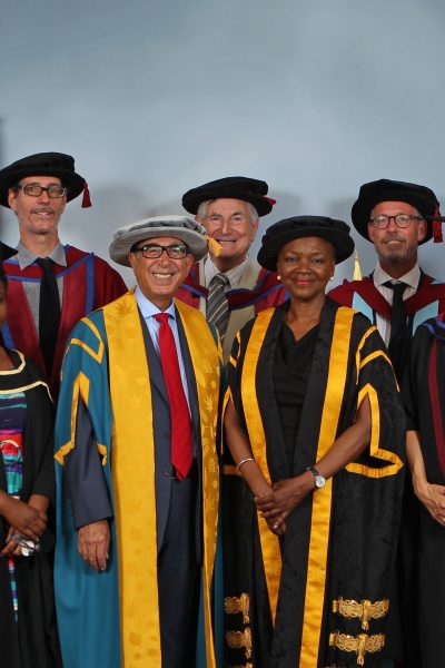 Sir David with Baroness Valerie Amos, Director of SOAS, and other distinguished members of the procession.