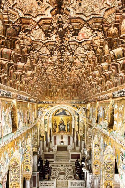 The magnificent Cappella Palatina in the Palazzo Reale, Palermo