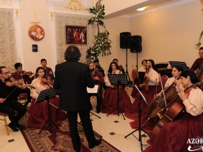 Music performed by the Khazar University Orchestra