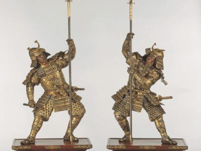 Pair of Samurai Figures, Japan, 1890