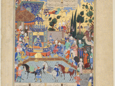 Folio from the Copy of Firdawsi ‘s Shahnamah Made for Shah Tahmasp (Houghton Shahnamah), Tabriz, Iran,1520s – 1540s (manuscript)