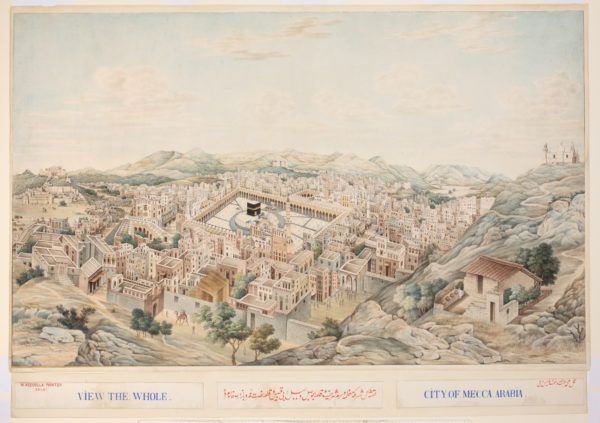 Panoramic View of Mecca, Mecca, Saudi Arabia, 1845